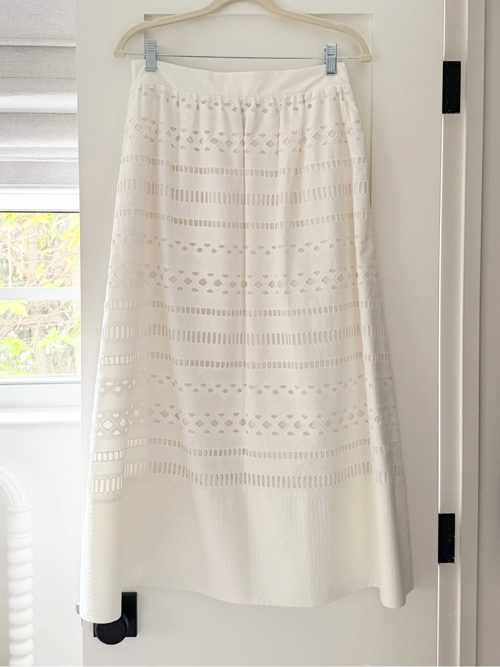 Tuckernuck x Studio McGee White Eyelet A-Line Midi Skirt